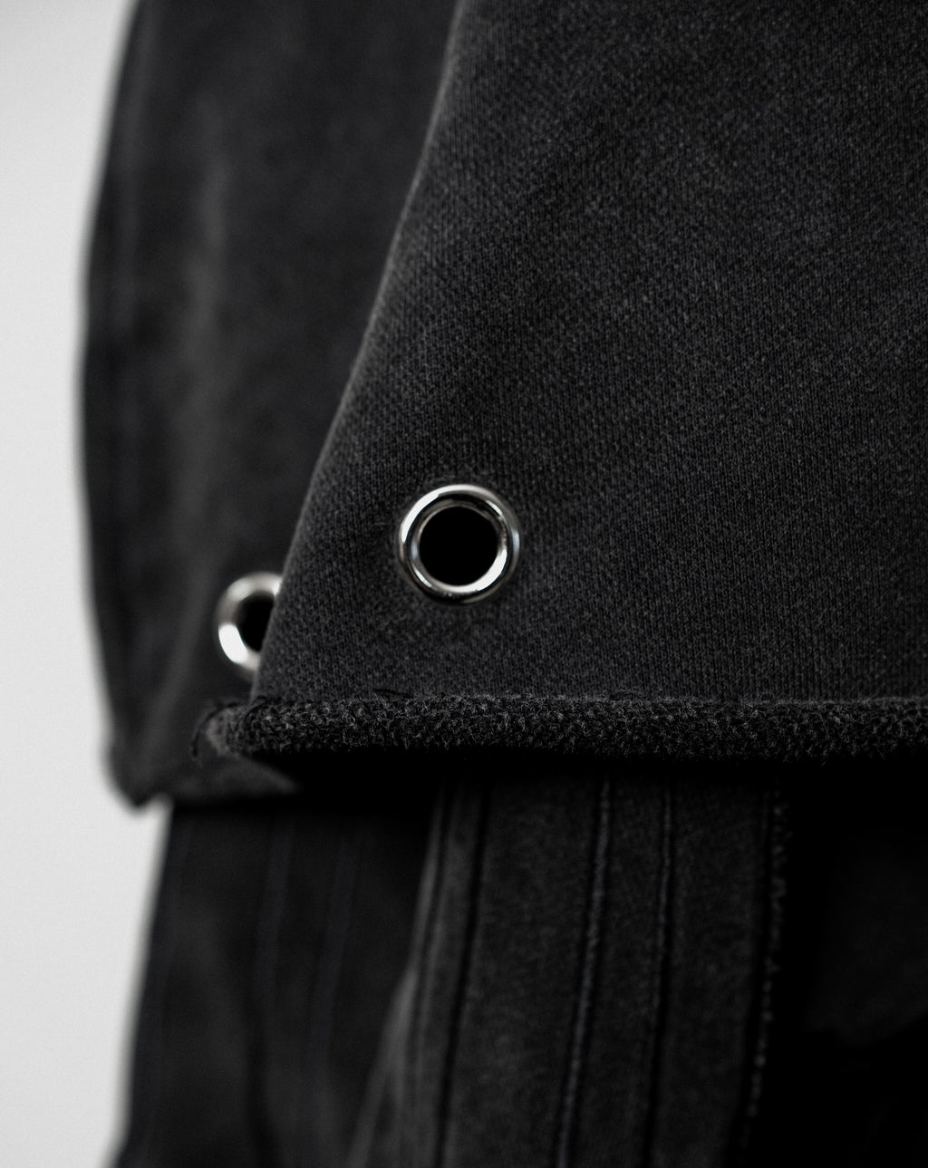 LIMITED DARK GREY Heavy Vintage Wash Poncho Hoodie