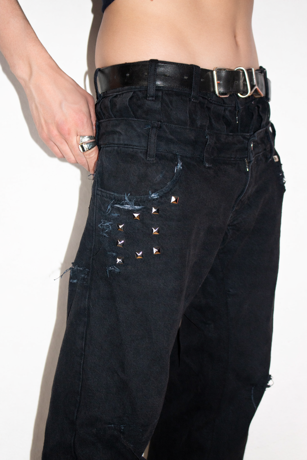 Handmade Bootcut Rivet Jeans