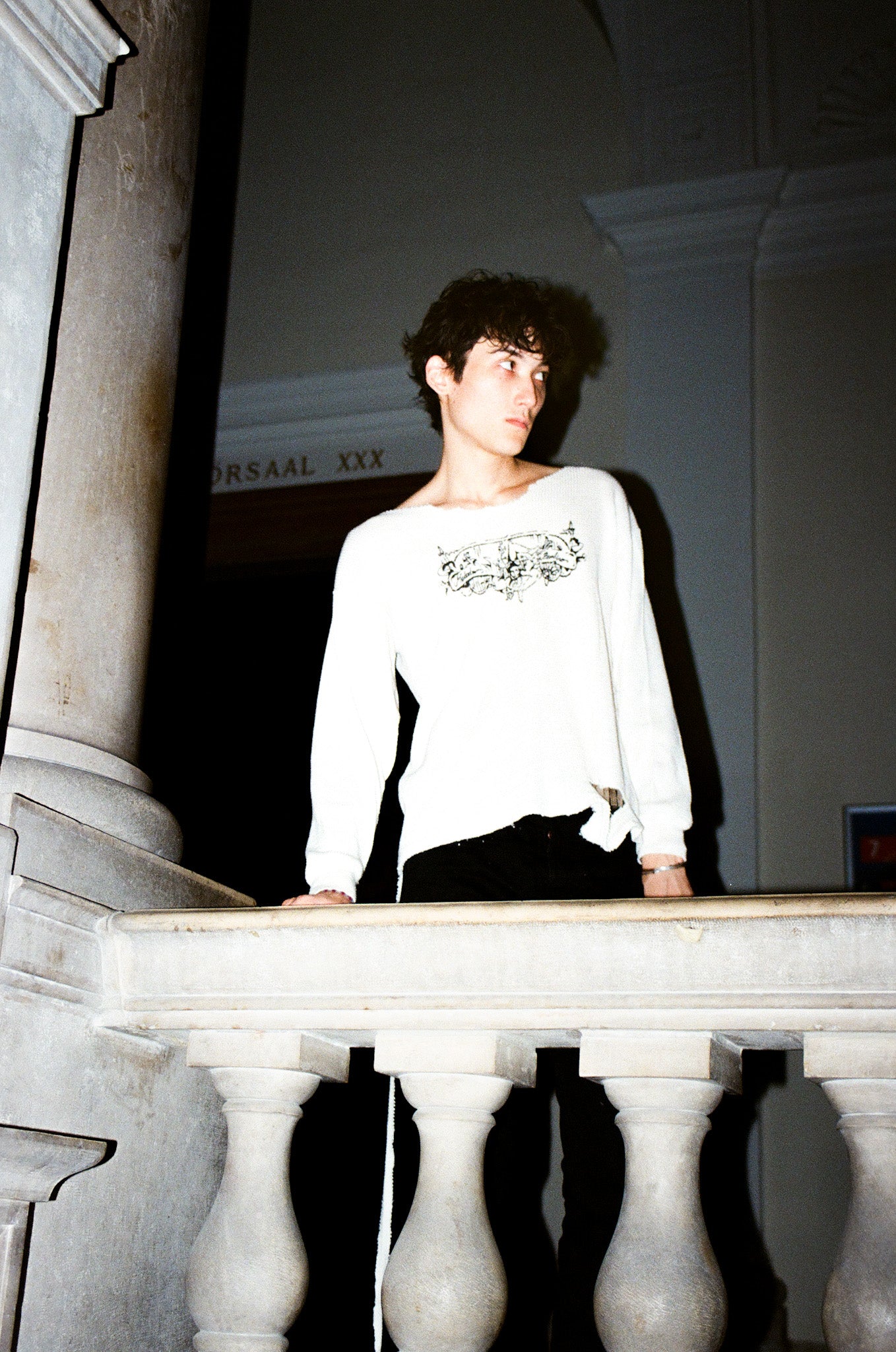 Cutout Military Sweater