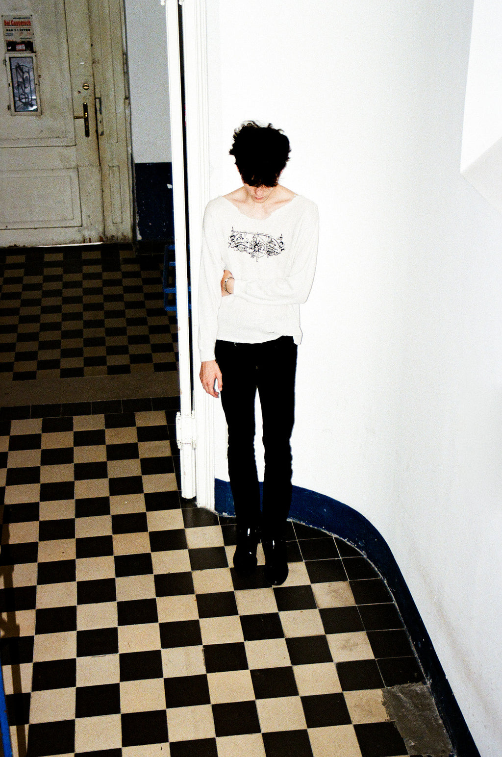 Cutout Military Sweater