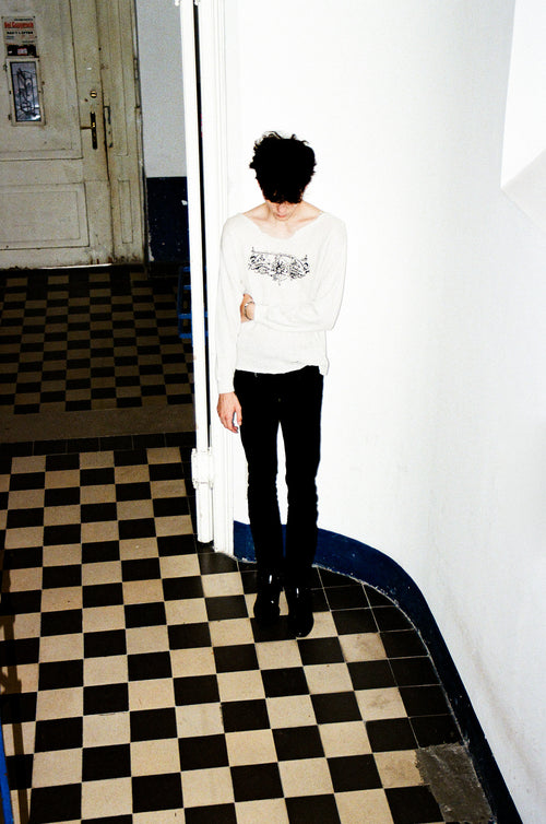 Cutout Military Sweater