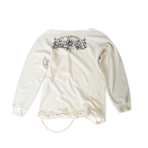Cutout Military Sweater