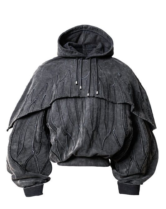 Heavy Vintage Wash Poncho Hoodie PRE ORDER